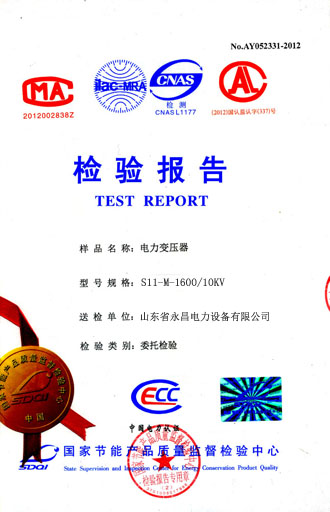 吕梁电力变压器检测合格报告